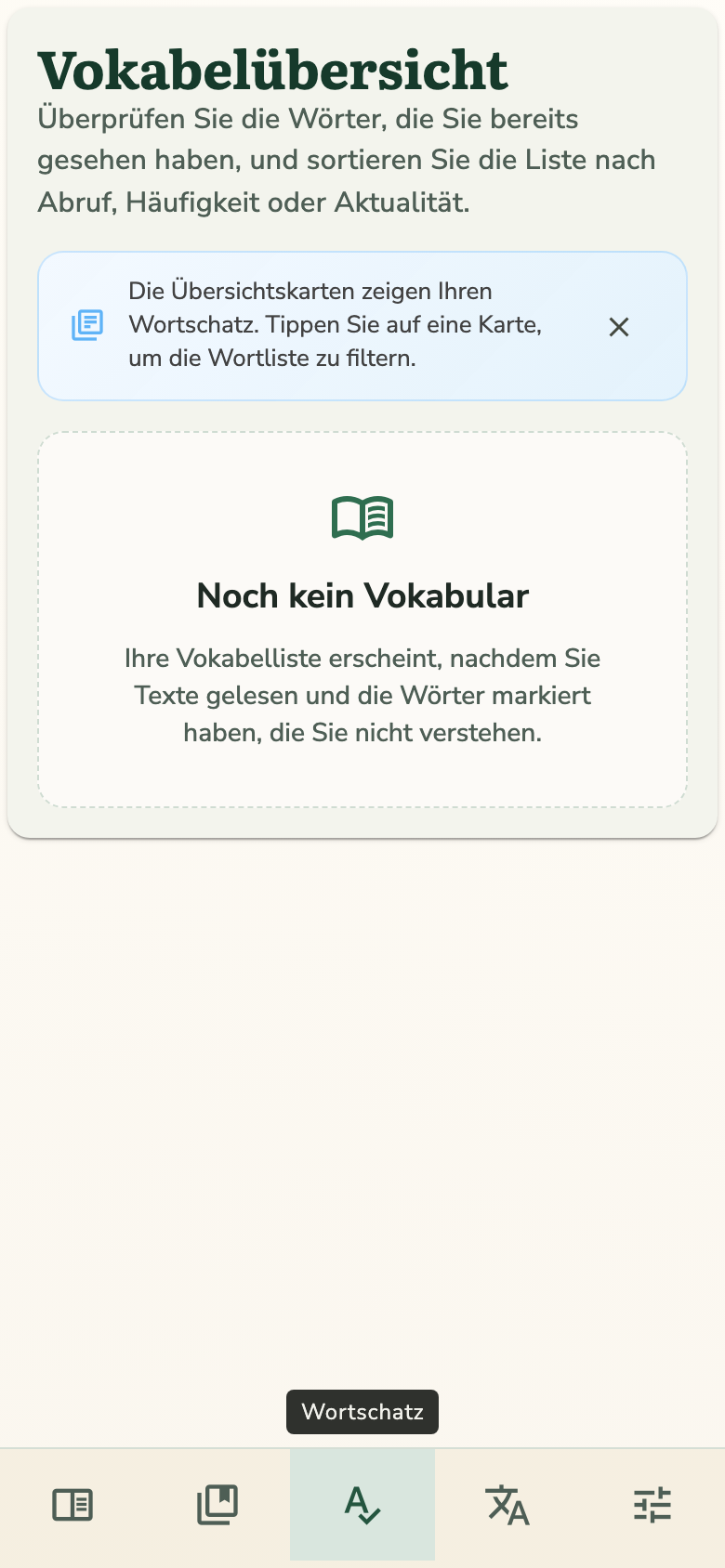 Wie hilft die Vokabelverfolgung?