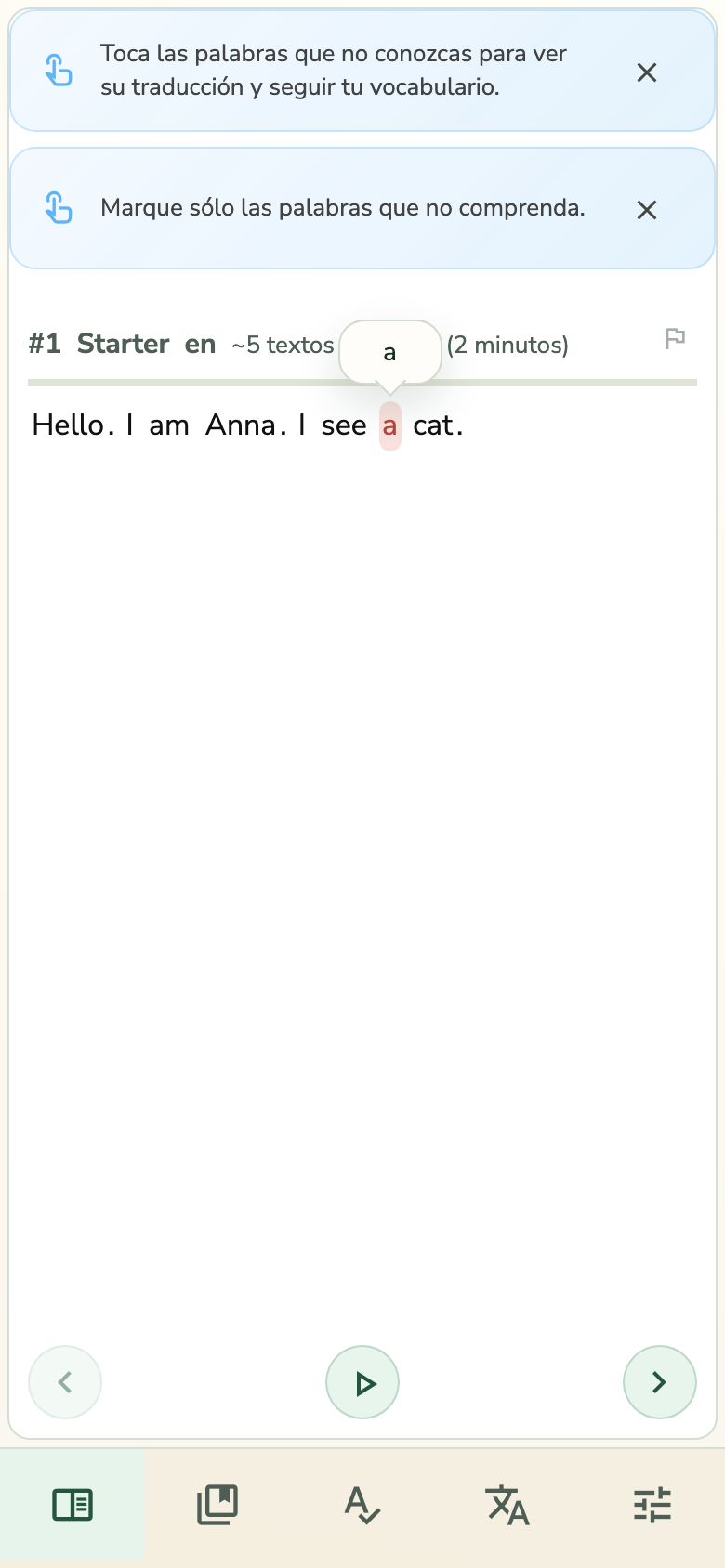 ¿Cómo funciona el marcado de palabras?