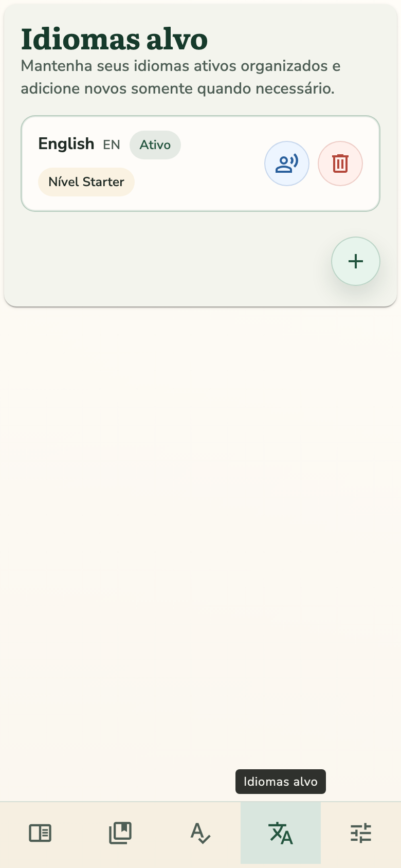 Quais idiomas são suportados?
