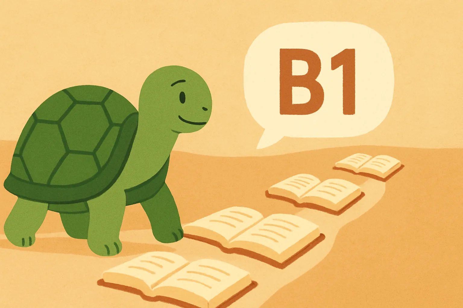 Quanto preciso ler para chegar ao B1?